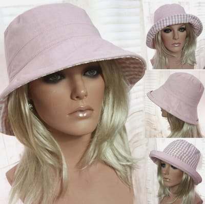 Hoed - Dames Zomerhoed - Zonnehoed Met Brede Rand - Bucket Hat - Zonnehoed - Licht Roze - LOUZIR
