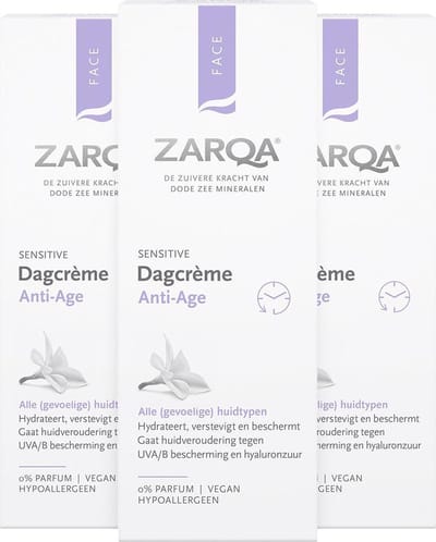 Zarqa Anti-Age Dagcrème - 3 x 50 ml - Voordeelverpakking