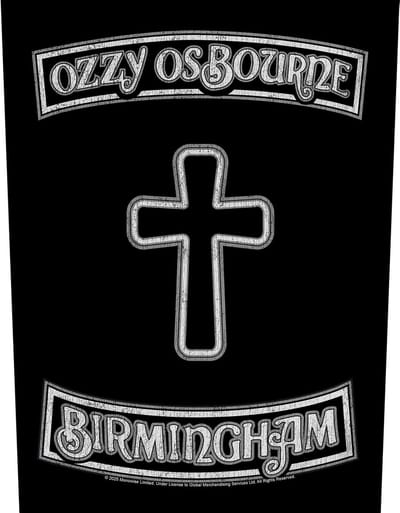 Ozzy Osbourne - Birmingham Rugpatch - Zwart