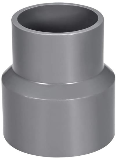 ONF3 - PVC Reducerende Koppeling - 50mm x 63mm - UV-bestendig - Grijs - Adapter Connector - Geschikt voor waterbenodigdheden - 1 stuk