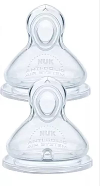 NUK | First Choice Flesspeen | 6-18 maanden | 2 stuks | Flow Control | 6-18 maanden