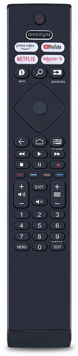 Universele Afstandsbediening voor Philips Smart TV – Voor LED, OLED & Android modellen – Zwart
