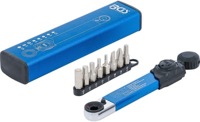 BGS momentsleutel uitgang binnenzeskant 6,3 mm (1/4") 2 - 10 Nm met bitset 9-delig - 74295