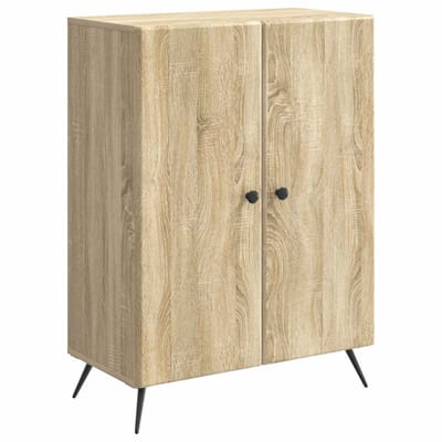 vidaXL - Dressoir - Sonoma - Eiken - 66 - x - 34,5 - x - 90 - cm - Bewerkt - hout