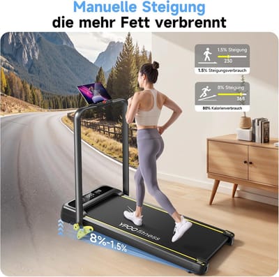Loopband Inklapbaar - Hometrainer Elektrisch - Walking Pad Fitness - cardio
