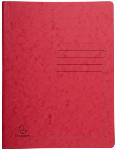Exacompta 240225E map Pletbord Rood A4