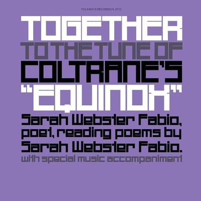 Sarah Webster Fabio - Together To The Tune Of Coltrane's "Equinox" (LP)