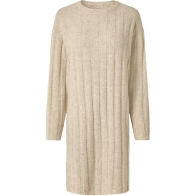 ESMARA Gebreide dames jurk (Beige, XS (32/34))