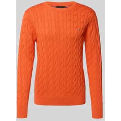 regular fit gebreide pullover van puur katoen