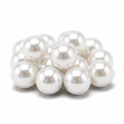 Glans deco kralen - Acryl - Sieraden maken - wit - 240x stuks - Dia 10 mm - reigkralen - kettingen - armbandjes