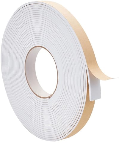 Dailygoods - Witte Foam Seal Strips Tape - Hoge Dichtheid - 10m x 20mm - Afdichtband - Isolatie - Geschikt voor Meubels en Auto's