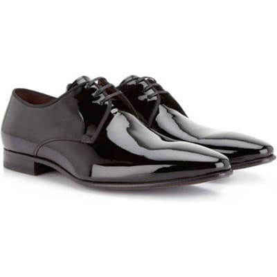 Floris van Bommel Floris van Bommel Veterschoenen zwart lak Leer