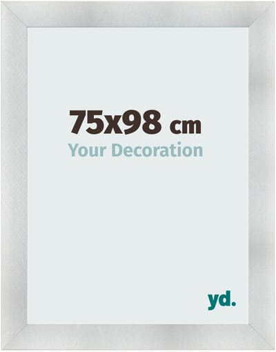 Your Decoration - Fotolijst 75x98 cm - MDF - Aluminium Geborsteld - Pisa