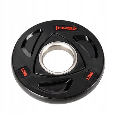 HMS TOX Olympische Houder Gewicht 1,25kg - Gecoat met Rubber