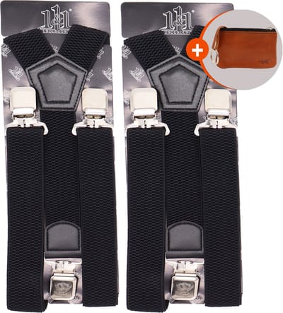 Safekeepers bretels heren - 3 clips - 2 stuks - Bretels - bretels heren volwassenen