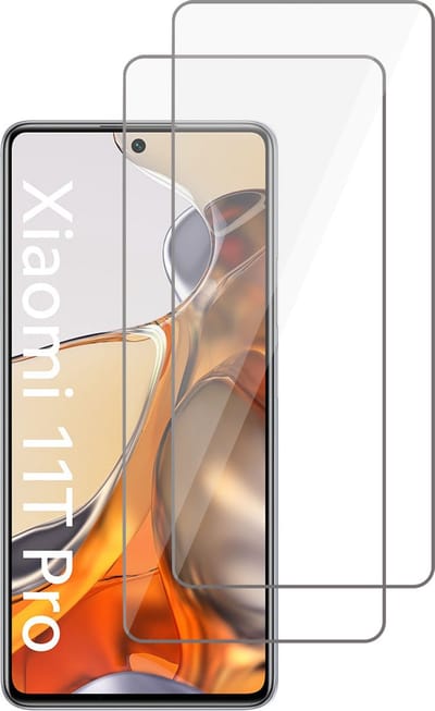 Screenprotector geschikt voor Xiaomi Mi 11T Pro - Beschermglas - Glas Screen Protector - 2 Stuks