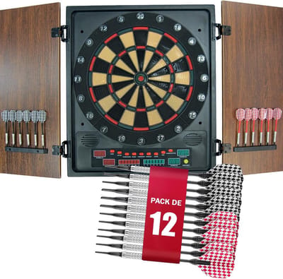 Elektronisch Dartbord - Dartspel - Gezellig Spelen - 202 Spelvariaties - 12 pijlen - Meerkleurig