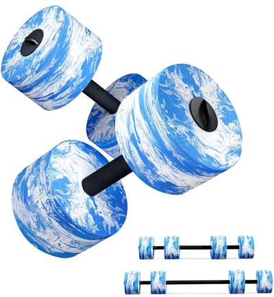 Dailygoods- Waterdumbells Set van 2 - Hoge-Dichtheid EVA-Schuim - Aquatische Oefening Halters - Zwembad Fitness - Gewichtsverlies - Drie-in-één Functie