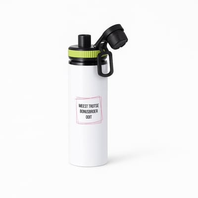 Hacebo® - meest trotse bonusbroer ooit waterfles met draaidop groen - Broer - trotse bonusbroer - verjaardagscadeau - verjaardag - cadeau - cadeautje voor broer - broer artikelen - kado - geschenk - gift - water fles - 850ML