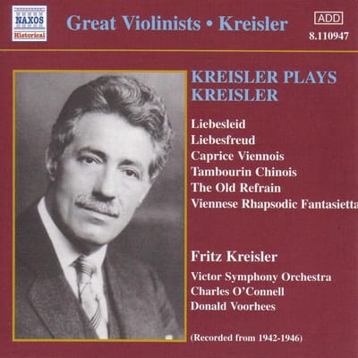 Fritz Kreisler, Victor Symhony Orchestra, Donald Voorhees - Kreisler: Various Works (1945-1946) (CD)