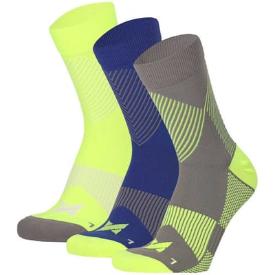 Morethansocks - Sport compressie quarter sokken - 3-Pak - Unisex - Compressie sokken - Compressiesokken hardlopen - Halfhoge compressiesokken