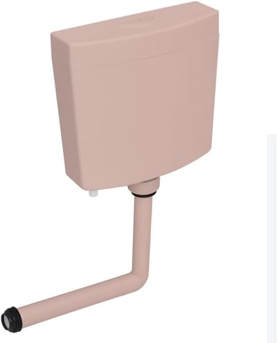 Toilet Stortbak - Sanitair Reservoir - Efficiënt Spoelen - Bodem Waterinlaat - 3/6 Liter - Zalm