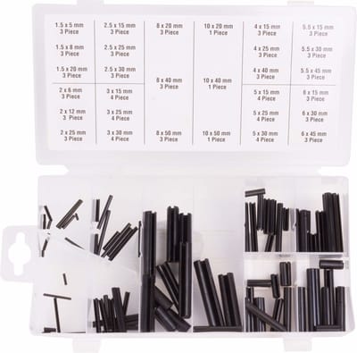 Benson 90-delige paspennenset - zwart - inclusief assortiment box - voor nauwkeurige montage en bevestiging