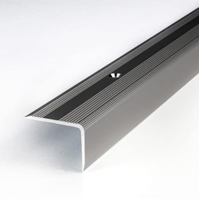 Aluminium Trapneus Profiel Zilver Voorgeboord 100cm Bescherming en Antislip