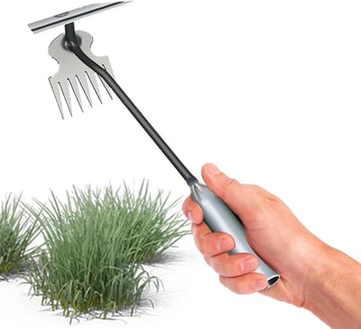 Onkruidsteker Lange Handgreep - Tuin Weder Gereedschap - Efficiënt Wieden - Zeven Scherpe Tanden