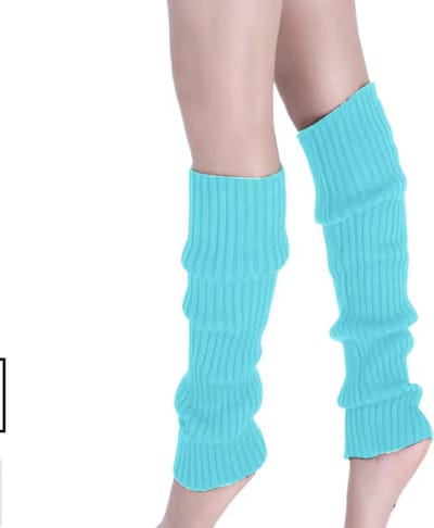 CHPN - Beenwarmers - Lichtblauwe beenwarmers - Verkleedkleding - Feest accessoire - Carnaval - Warme benen - 1 paar