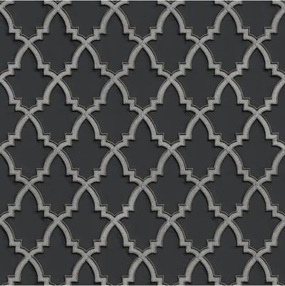 Wallstitch Moroccan trellis black DE120028