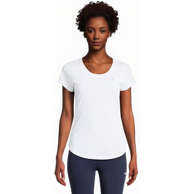 Fila dames T-shirt met korte mouwen Rahden Tee Bright White