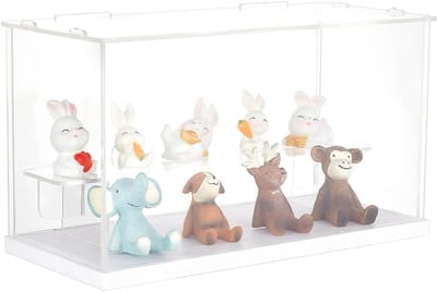 2-Laags Acryl Display Vitrine voor Figuren en Verzamelingen