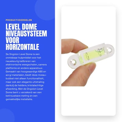 Dailygoods - Level Dome - Niveausysteem voor Horizontale Kalibratie van Balansen en Apparatuur