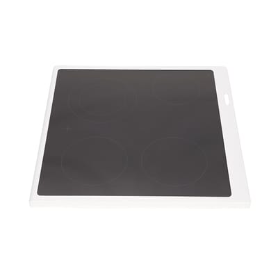 AEG glasplaat met kader, wit, 596x600mm 140114306743