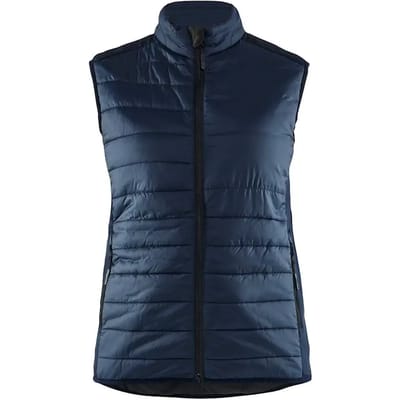 Blaklader Dames bodywarmer gevoerd 3864-2030 - Zwart/Donker marineblauw - L