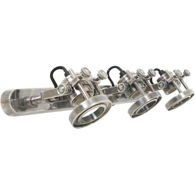 KS Verlichting Prescott Triple Spot Silver