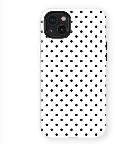 Polka Dots Hoesje geschikt voor iPhone 14 Plus | Geschikt Voor Mag | Stippen Design Backcover geschikt voor iPhone 14 Plus Mono Dots