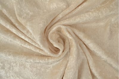 10 meter velours de panne - Champagne - Crushed velvet - 150cm breed