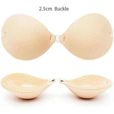 Soutien-gorge épais invisible Autocollant de poitrine épaissi Affichage poitrine plate Grand autocollant de poitrine en silicone Robe de mariée 2,5 CM B Charnel