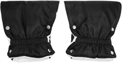 Kinderwagen Handschoenen - Wandelmouwen - Buiten Wandelen - Winddicht en Warm - 22 x 22 cm - Zwart