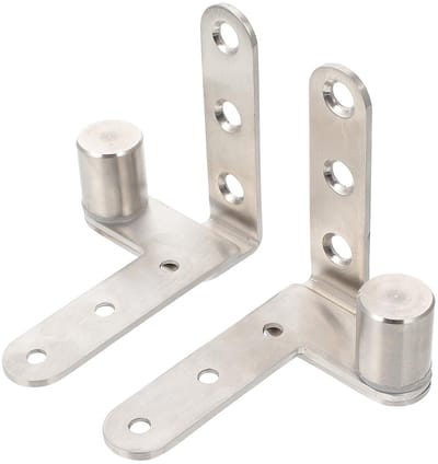 Dailygoods- Deurscharnieren Zware Duurzame Roestvrij Stalen Hengen - 2 Stuks - Voor Swingdeuren - Verstelbaar - Eenvoudige Installatie - Flexibele Rotatie - Deurscharnier