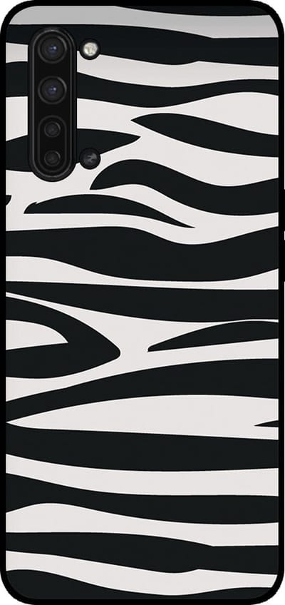 Smartphonica Telefoonhoesje Geschikt voor Oppo Find X2 Lite met zebra opdruk - TPU backcover case zebra design - Zwart Wit geschikt voor Oppo Find X2 Lite