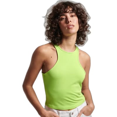 Superdry - Studios Racer tanktopje van jersey - Dames - Vesten