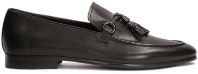Black loafers with tassel