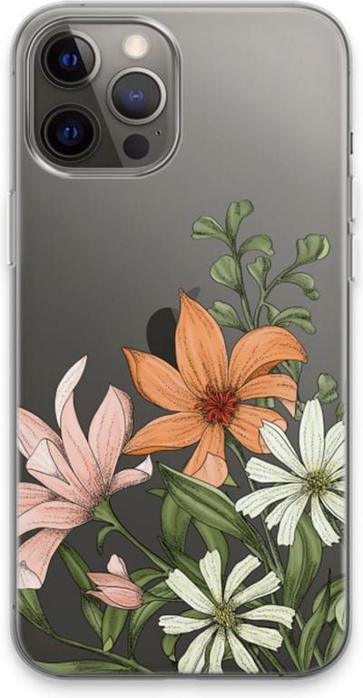 Case Company® - Hoesje geschikt voor iPhone 13 Pro Max hoesje - Floral bouquet - Soft Cover Telefoonhoesje - Bescherming aan alle Kanten en Schermrand
