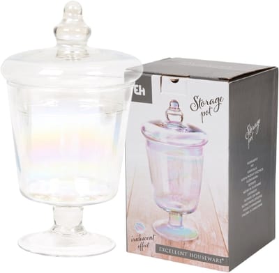 Excellent Housware Voorraadpot van Glas - Met Deksel - Inhoud 800 ml - 24 cm Hoog - 14 cm breed