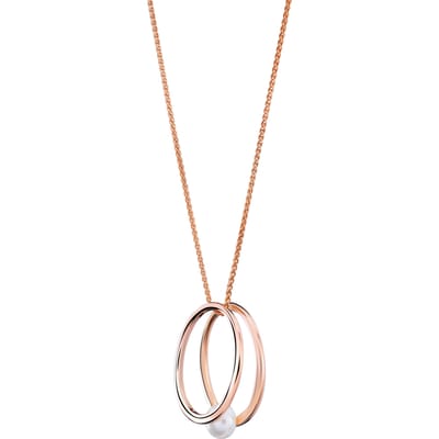Orphelia 'Heloise' Dames 925 Sterling Zilveren Ketting met Hanger - Roze ZH-7509