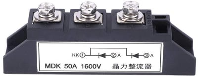 Dailygoody - Fotovoltaïsche Blokdiode - Gelijkrichter 50A 1600V - Lichtgewicht en handig - Diodegelijkrichter - Professioneel en praktisch - Geschikt