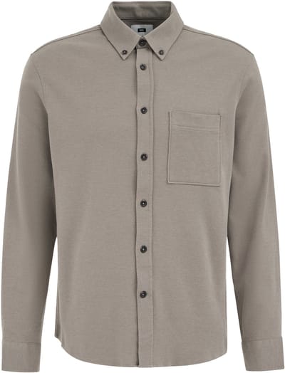WE Fashion Heren regular fit gebreid shirt